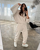 bluza bez kaptura damska Bluza Grounded light mocca melange 3