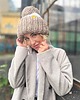 czapki damskie WOOLY POM POM wełniana czapka z dużym pomponem 1