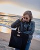 torby XXL Torebka, torba, A4, shopper bag  CZARNA PIĄTECZKA 1