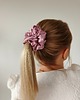 gumki do włosów Satynowa gumka satynowa scrunchie owijka frotka brudny róż MAXI 1