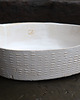 umywalki Królowa Śniegu  luksusowa, umywalka ceramiczna biała owalna 3