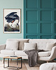 plakaty Plakat vintage 'Czapla modra' 2