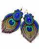 kolczyki soutache Peacock Eye-kolczyki soutache 1