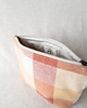 kosmetyczki Kosmetyczka w kratkę PEACH upcycling 7