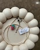 chokery Naszyjnik Choker z pereł hodowlanych z malinką/truskawką/poziomką 1
