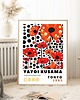 plakaty PLAKAT dekoracyjny , maki Yayoi Kusama, wystawowy, kwiaty 1