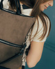 plecaki Plecak / torba 2 w 1 z nubuku tapicerskiego TAUPE 2