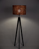 lampy podłogowe Stojąca lub wisząca drewniana lampa 3