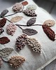 poduszki plecione Poduszka kwiaty punch needle boho natural 1