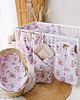 akcesoria do łóżeczek Organizer Do Łóżeczka Pojemny Miękki Bawełna 60x60 cm LOVE od BabyU 4