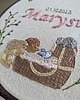 pokój dziecka - różne Tamborek haftowany, metryczka, narodziny, obrazek do pokoju dziecięcego 1