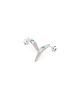 kolczyki srebrne Kolczyki srebrne Geommetry GEMstone / satin silver earrings 7