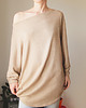 swetry damskie Sweterek oversize długi Camel 1