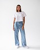 t-shirt damskie T-shirt Crop-Voila Biały Pomarańcze 4