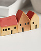 figurki i rzeźby Ceramiczne domki komplet 3 szt. 3