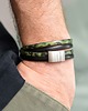 biżuteria męska Bransoletka SKÓRZANA MILITARY DUO SATIN STEEL 1