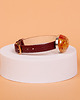 bransoletki - inne Bransoletka na pasku z bursztynem barwionym 2