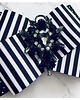 broszki Brosza Black & White  w paski NEW 6