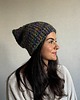 czapki damskie Kolorowa duża czapka beanie z wełną i alpaką 1