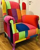 fotele Fotel  Multikolor Patchwork 2