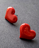 kolczyki z masy plastycznej Kolczyki ecce serce no8 3