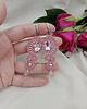kolczyki soutache Długie kolczyki soutache na wesele, kolczyki brudny róż 1