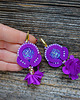 kolczyki soutache Fioletowe kolczyki soutache 3