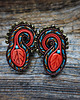 kolczyki soutache Kolczyki soutache Jesienny liść 2