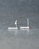 kolczyki wire wrapping Minimalistyczne kolczyki srebrne patyczki 2