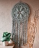 łapacze snów Duży łapacz snów, makrama, mandala flower 50 cm - szaromięta 1