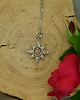 wisiory Mały wisiorek róża wiatrów kamień słoneczny wire wrapping 3