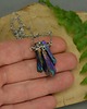 wisiory Naszyjnik talizman surowy kwarc tytanowy kolorowy wire wrapping 4