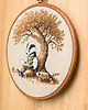 Ozdoby na ścianę Badger Book Lover, haft w oprawie 20 cm 4