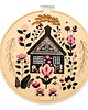 Ozdoby na ścianę Sielska chata - haft w tamborku 20 cm 3
