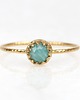 pierścionki złote Złoty pierścionek Petite z amazonitem 1