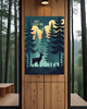 plakaty PLAKAT Bory Tucholskie las ilustracja jeleń 1