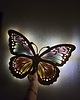 lampy do pokoju dziecka Oryginalna drewniana lampka MOTYL pastelowy. 1