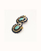 kolczyki soutache Kolczyki sztyfty turkusowe - boho - howlit 2