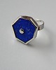 pierścionki srebrne -lapis lazuli geometrycznie- 6