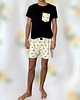 piżamy damskie Piżama Unisex bawełniana w cytrynki 3
