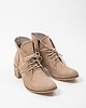 botki damskie BOTKI NA 5 CM KLOCKU - SKÓRA NATURALNA - MODEL 482 - KOLOR LATTE 1