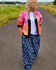 komplety damskie Jeansowe spodnie palazzo 2