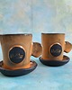 filiżanki Dwie ręcznie robione eramiczne filizanki do espresso 6