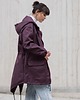 kurtki damskie Kurtka ocieplana/ płaszcz typu parka burgundowym 4