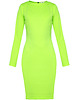 sukienki mini damskie Sukienka neonowozielona YY100084_RAL6018 2