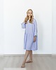 sukienki midi damskie LNIANA SUKIENKA OVERSIZE / 100% LEN 2