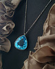 wisiory Naszyjnik Swiss Blue - Topaz Swiss Blue Srebro vol.VI 2