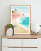plakaty Portugalia surfing Algarve - plakat 50x70 cm 1