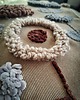 poduszki plecione Poduszka dekoracyjna kwiaty boho punch needle 2