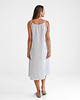 sukienki midi damskie Lniana Sukienka FLORA MIDI gray stripes 3